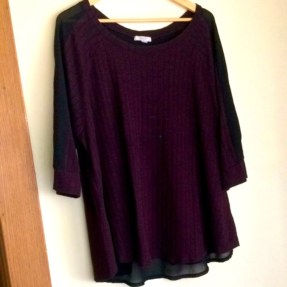 Halo burgundy top